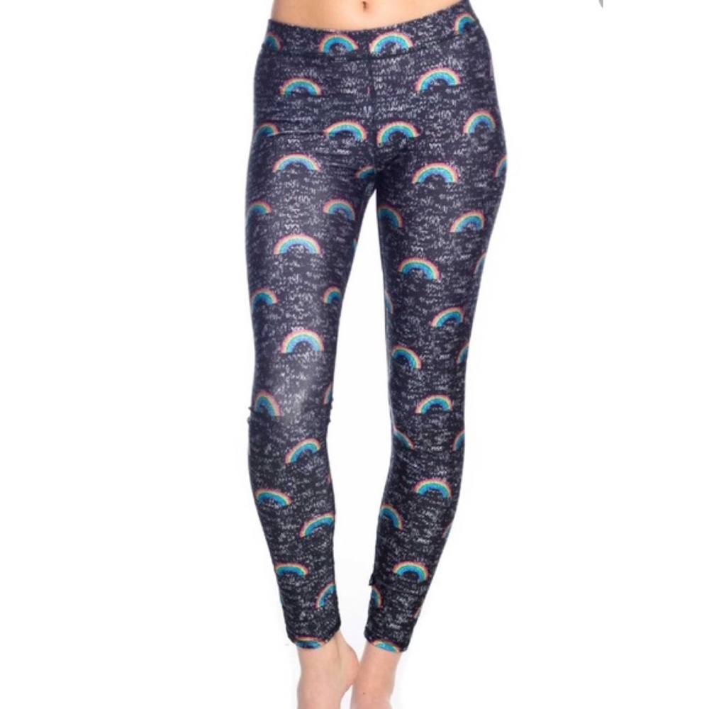 Terez Rainbow Mid Rise Leggings size s small